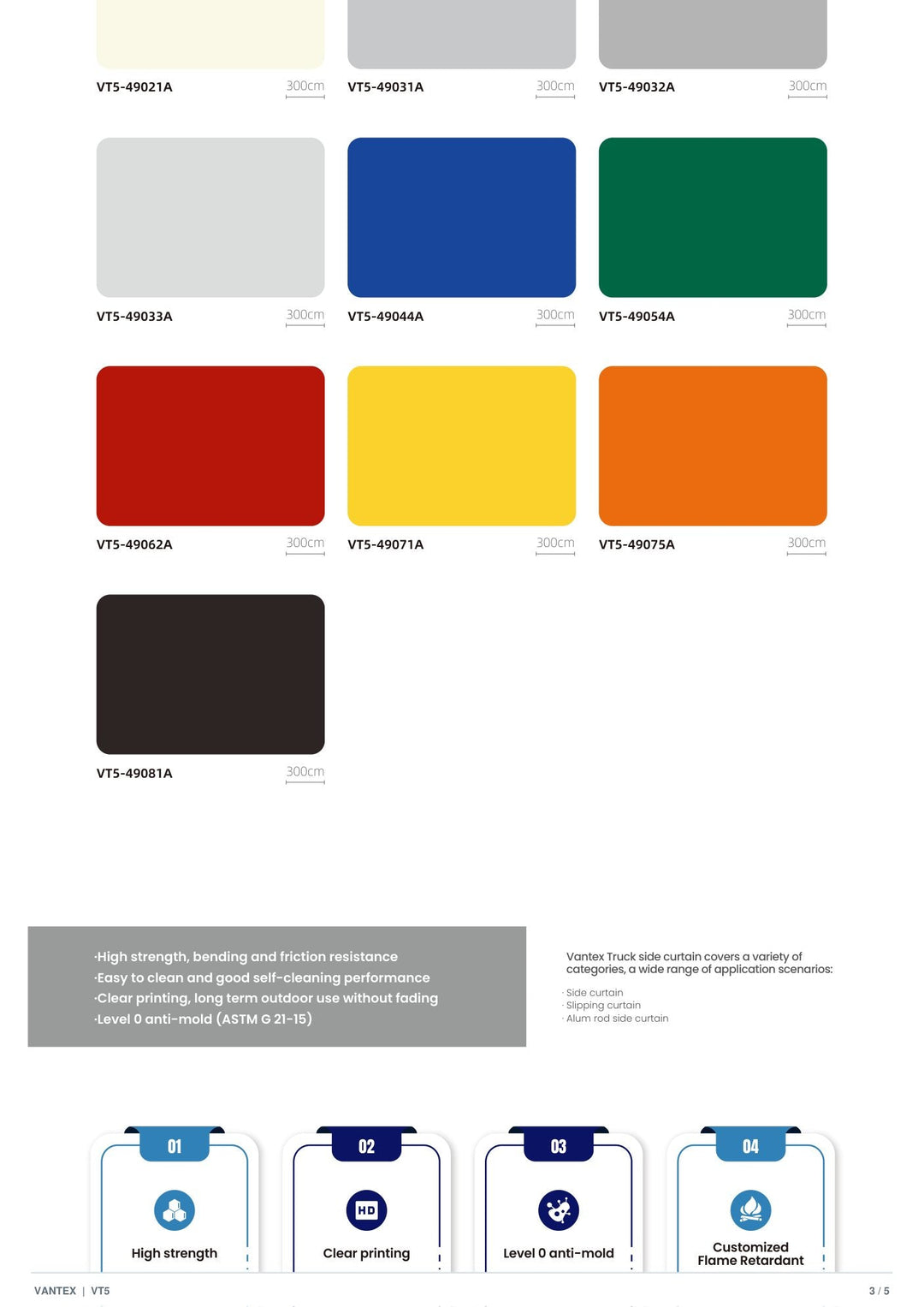 VT5-368 Truck Side Curtain — catalogue page 3