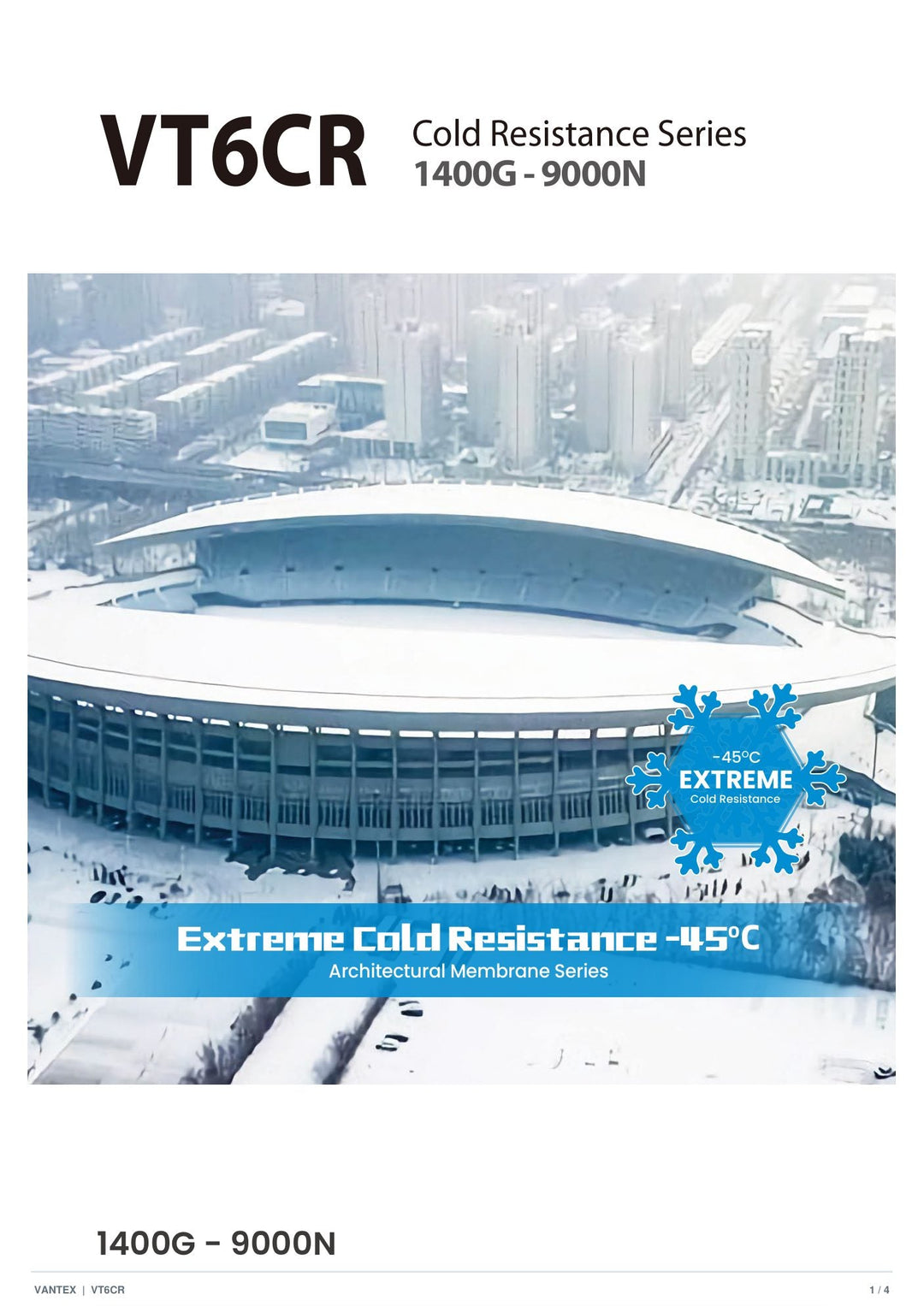 VT6CR-9140 Cold-Resistant Membrane — catalogue page 1