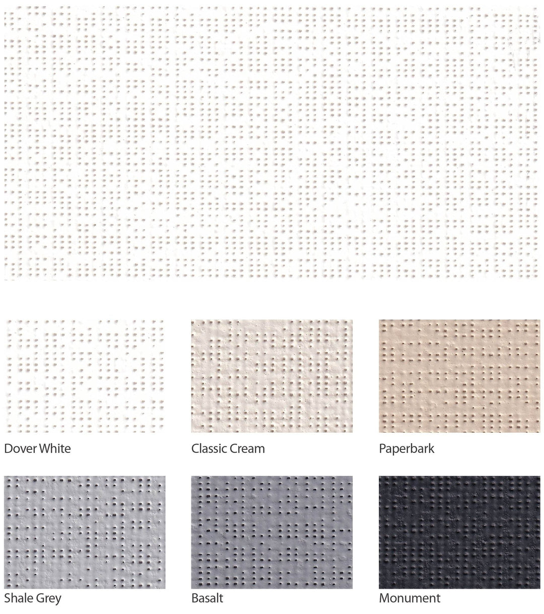 INGENTEX ATLAS External Screen — colour range sample page
