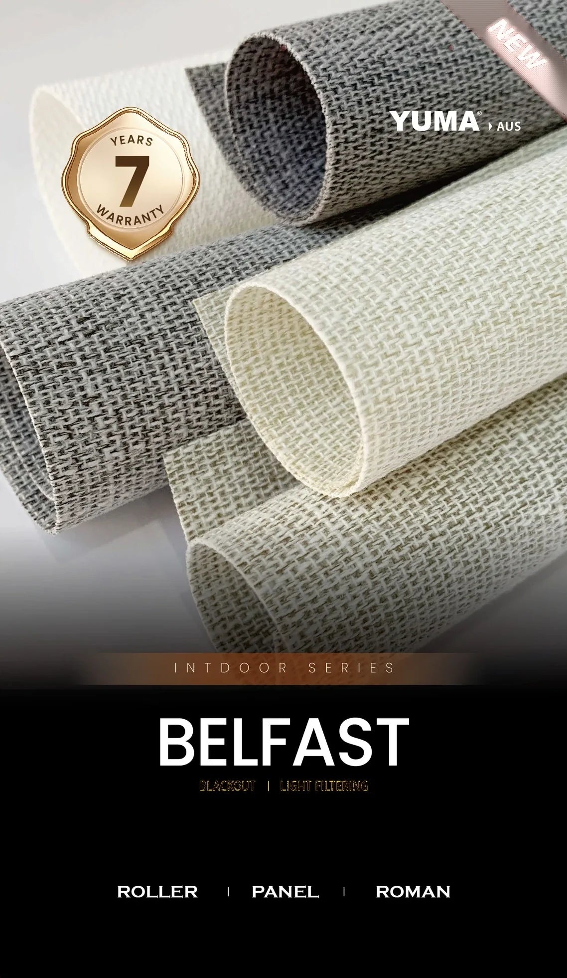 BELFAST series fabric card