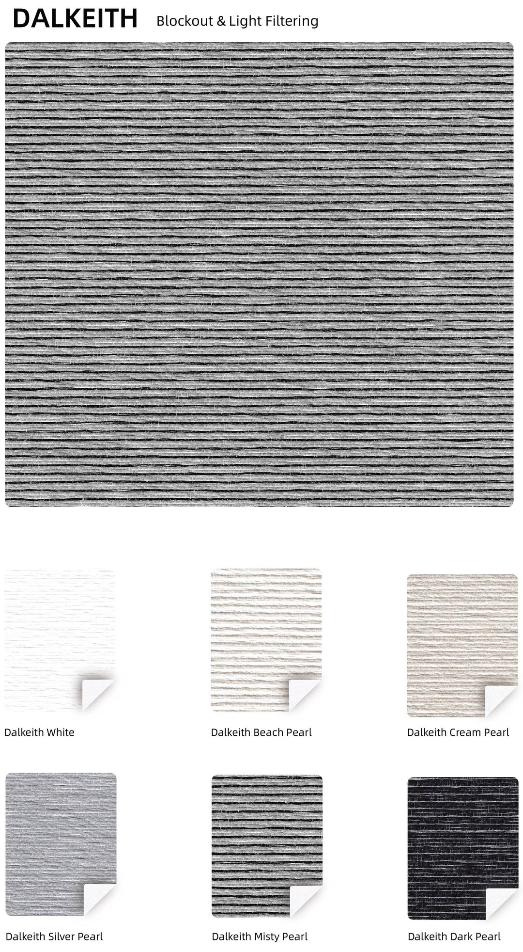 DALKEITH Blockout — colour range sample page