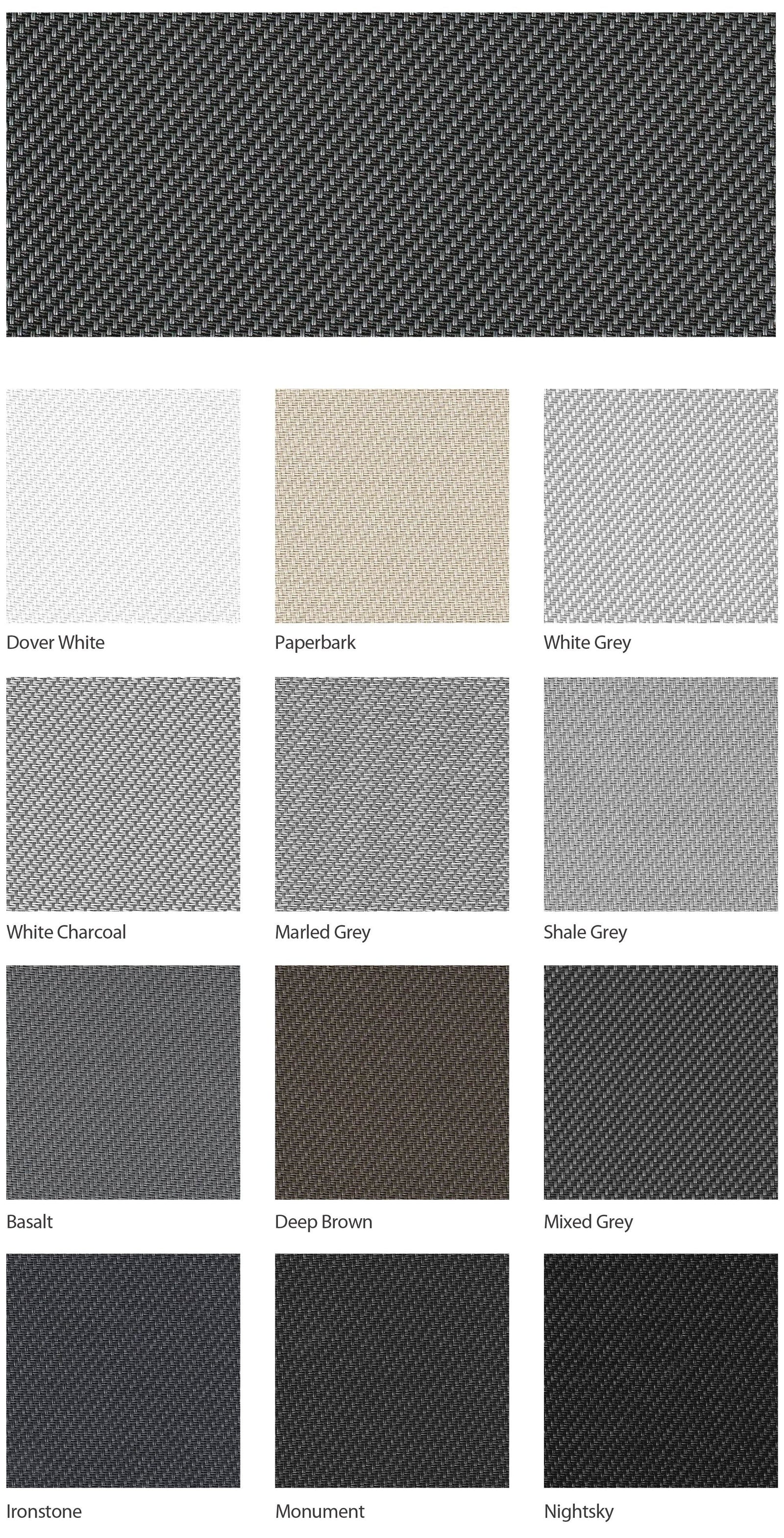 FIBRECORE FC12 External Screen 1% — colour range sample page