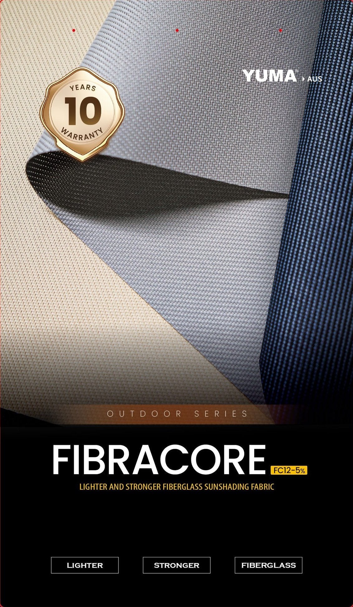 FIBRECORE FC12 External Screen 5% — YUMA AUS series presentation