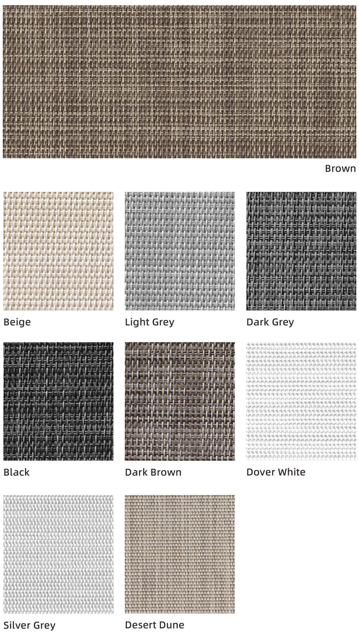 SUNCOOL L1 Sunscreen 5% — colour range sample page