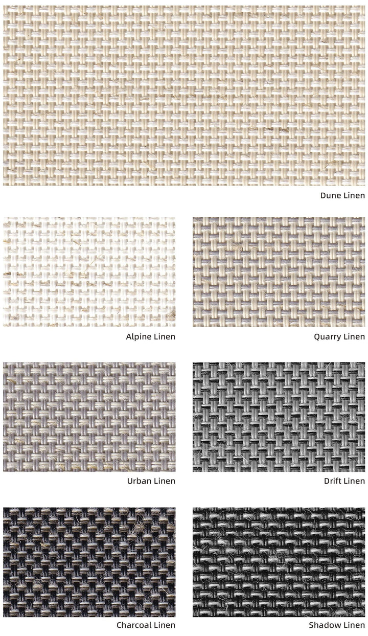 SUNCOOL Linen L2 Sunscreen 5% — colour range sample page