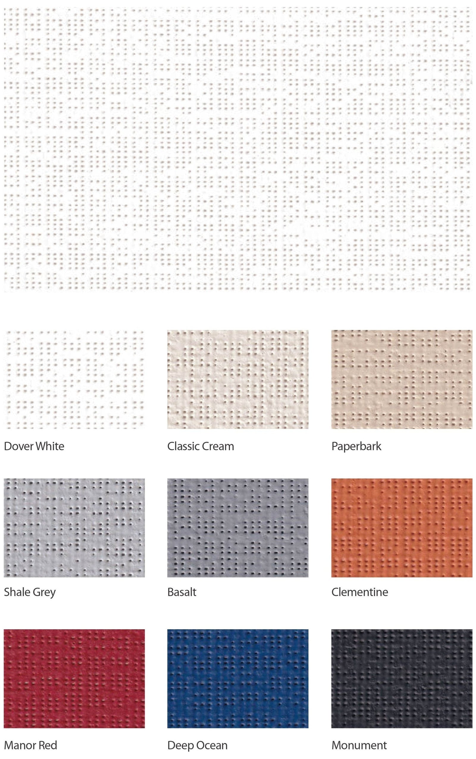 INGENTEX MY External Screen 4% — colour range sample page