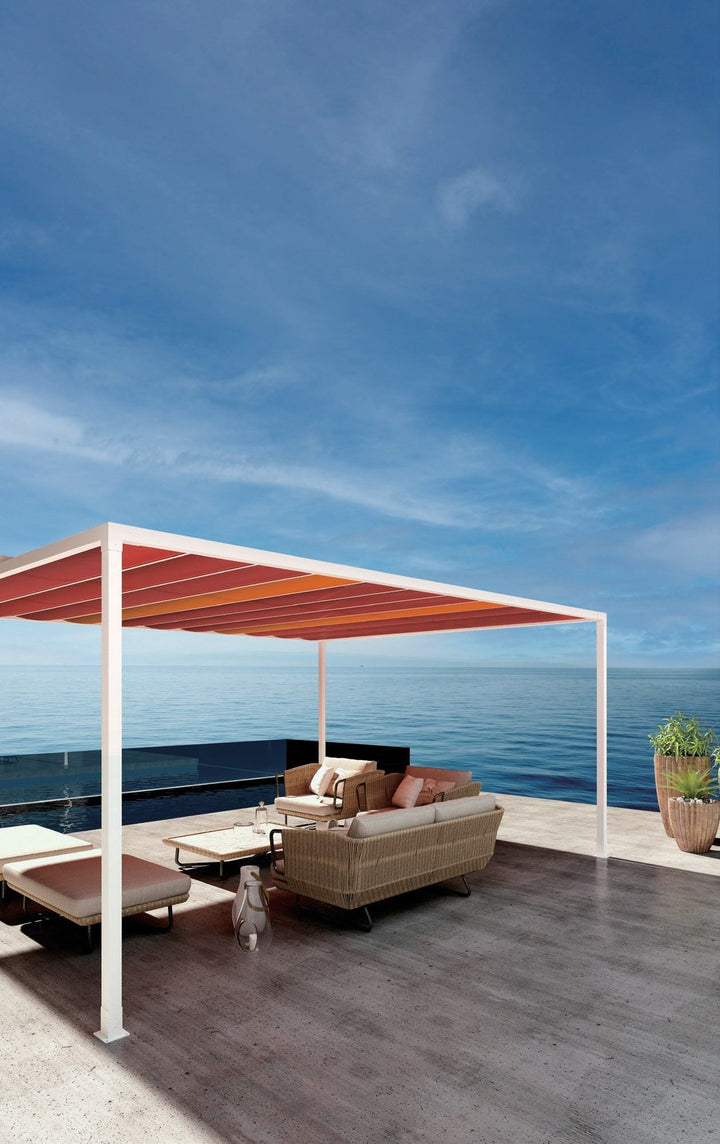 Fabric Roof Pergola PL03 — product showcase photo