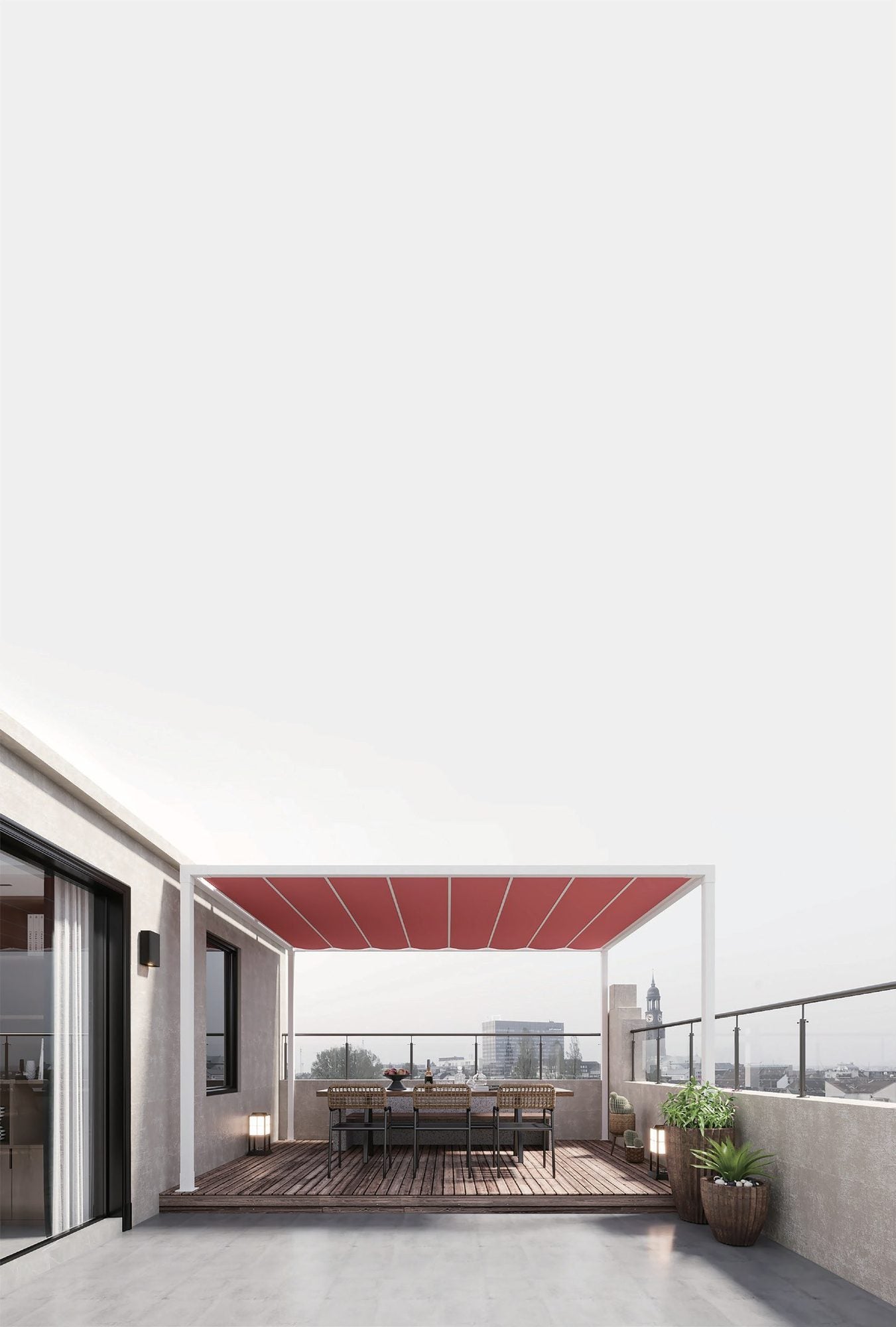 Fabric Roof Pergola PL03 — product detail photo