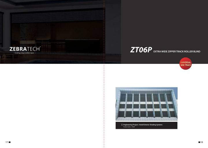 Extra-Wide Side-Guided Outdoor Screen ZT06P — product presentation page