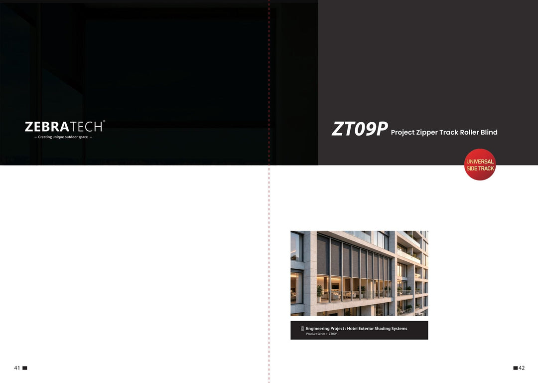Project Side-Guided Outdoor Screen ZT09P — product presentation page