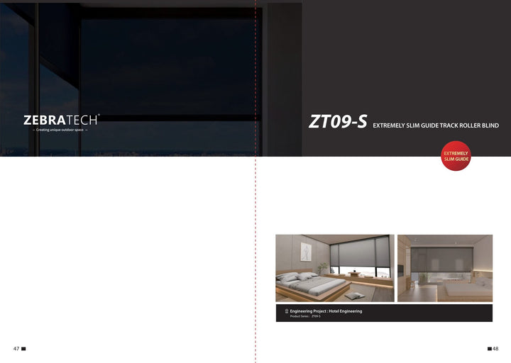 Ultra-Slim Side-Guided Outdoor Screen ZT09S — product presentation page