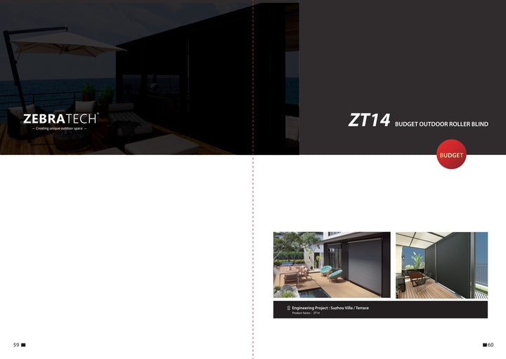 Value Outdoor Roller Screen ZT14 — product presentation page