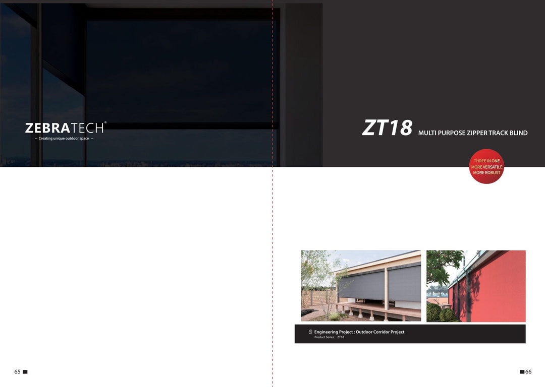 Wire-Guided Outdoor Screen ZT18C — product presentation page