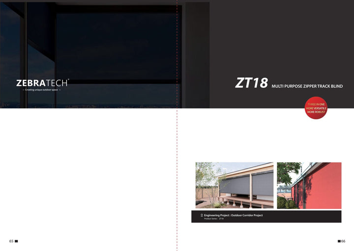 Wire-Guided Outdoor Screen ZT18C — product presentation page