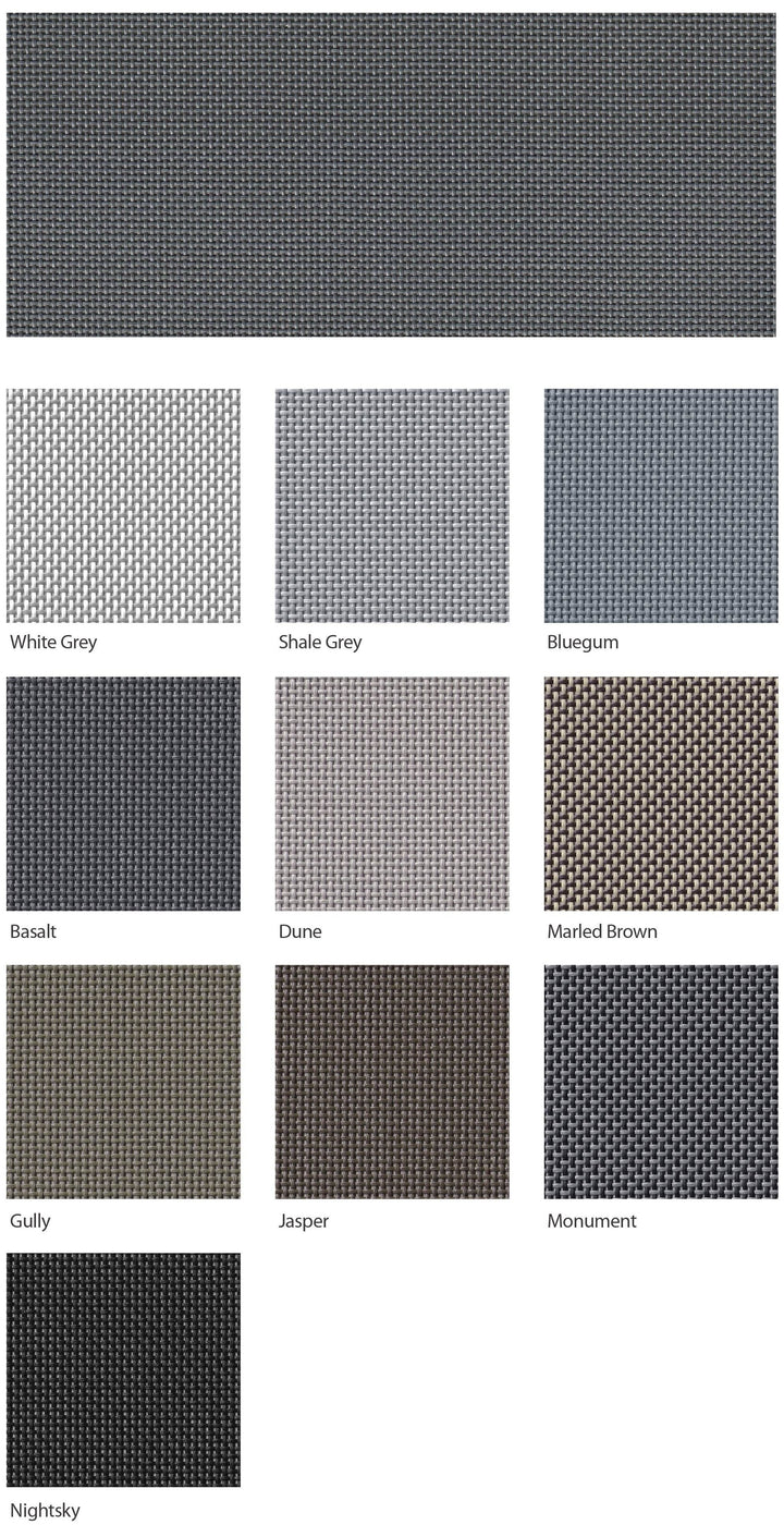UVTEX UV5 External Screen 20% — colour range sample page