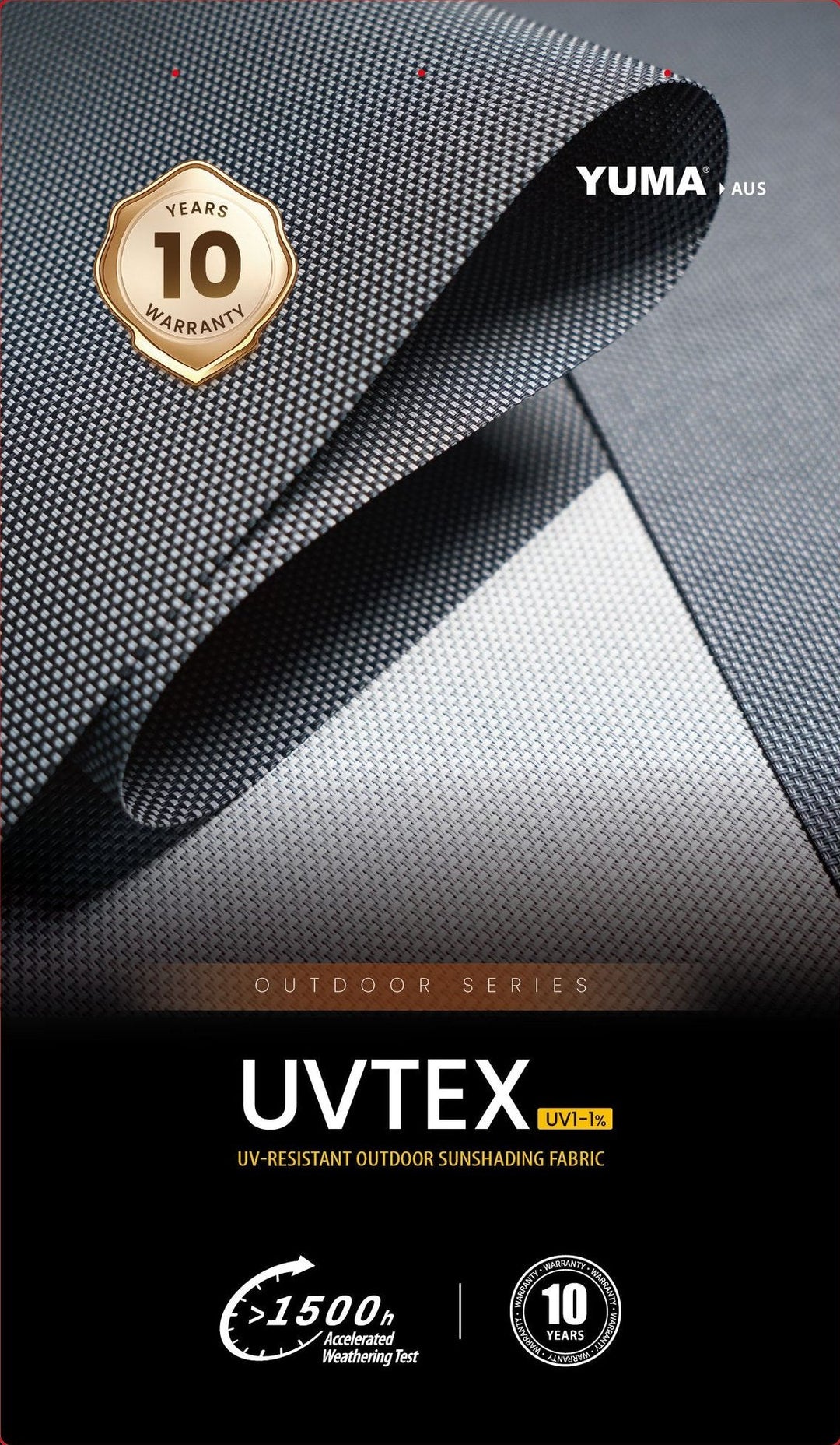 UVTEX UV1 External Screen 1% — YUMA AUS series presentation