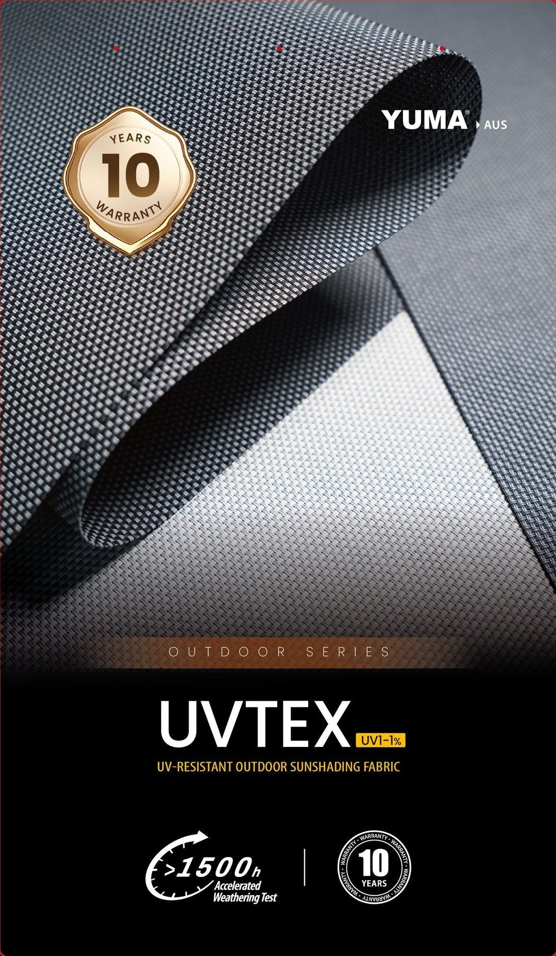 UVTEX UV1 External Screen 1% — YUMA AUS series presentation