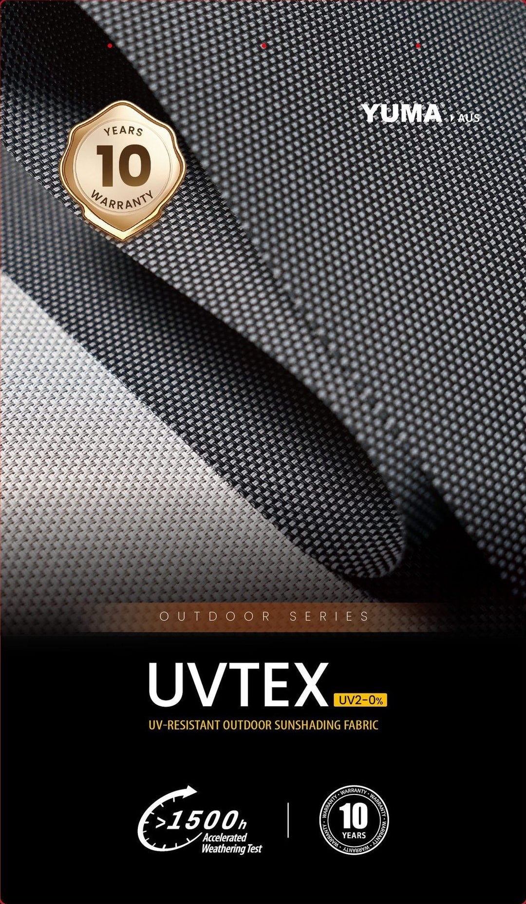UVTEX UV2 External Screen 0% — YUMA AUS series presentation