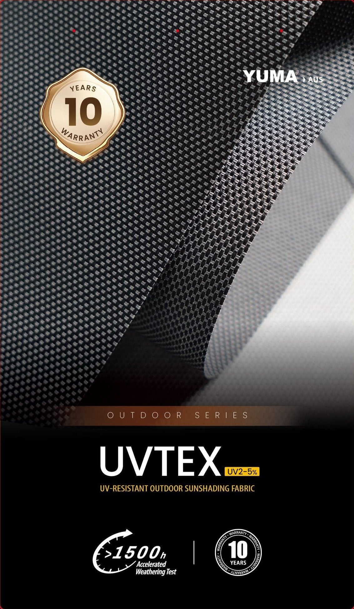 UVTEX UV2 External Screen 5% — YUMA AUS series presentation