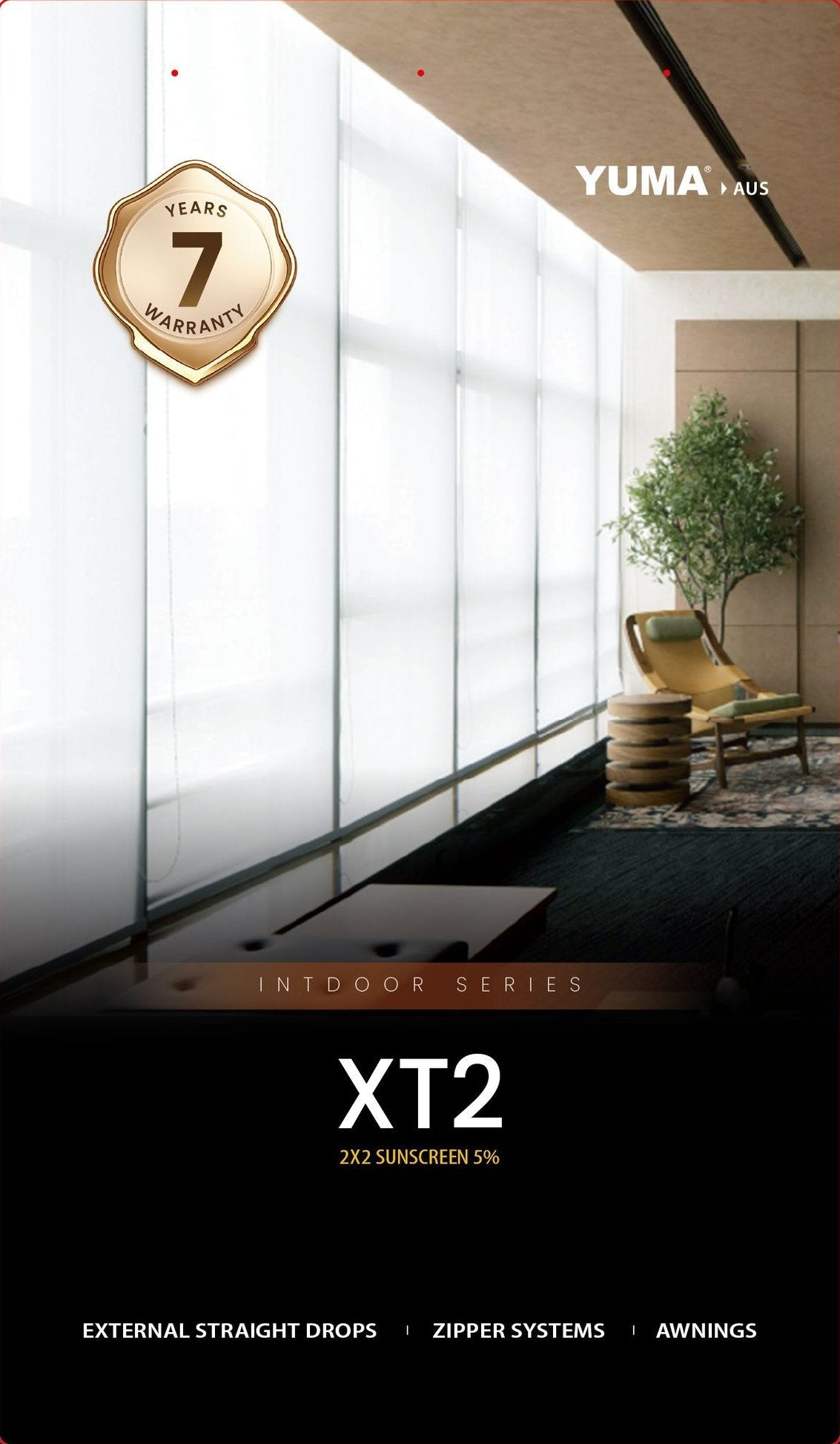 XT2 Exterior Polyester 5% — YUMA AUS series presentation