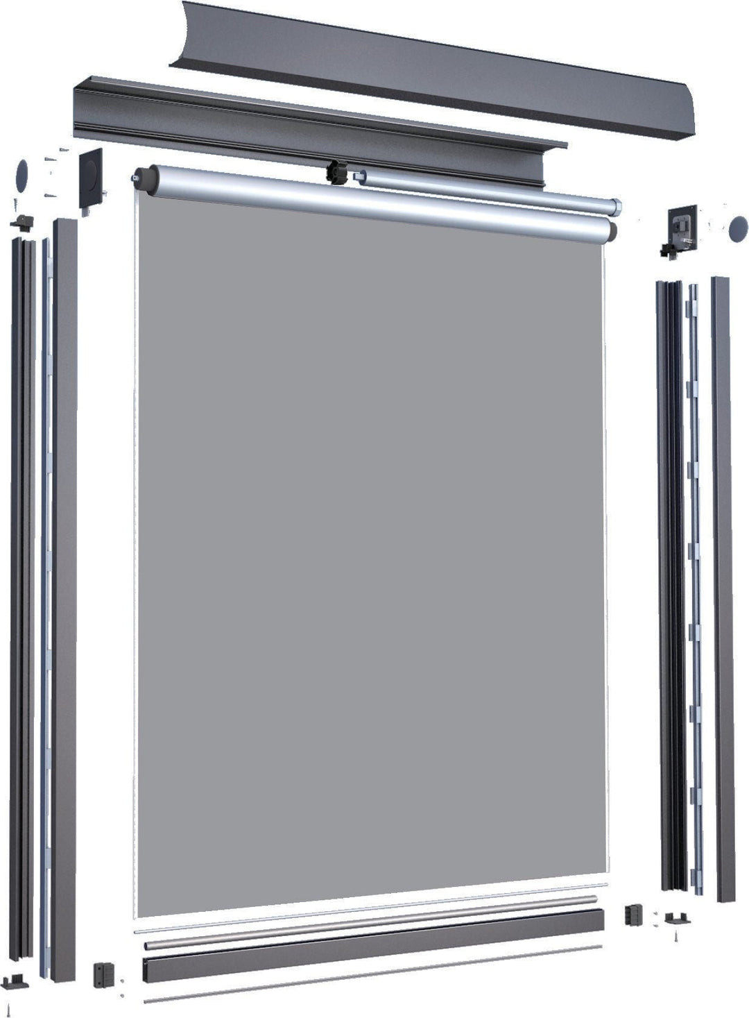 Manual Side-Guided Outdoor Screen ZT10 — product showcase photo