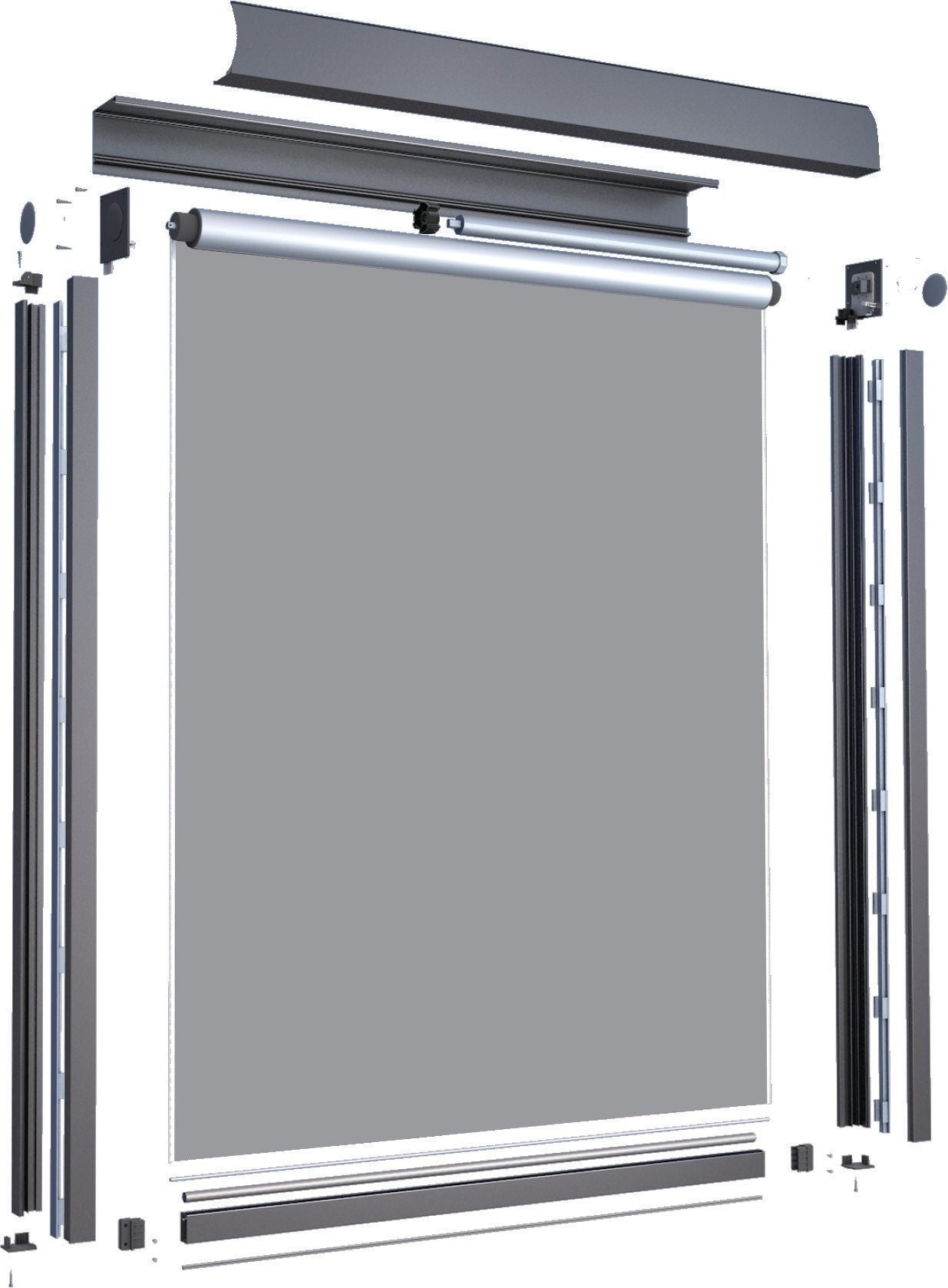 Manual Side-Guided Outdoor Screen ZT10 — product showcase photo