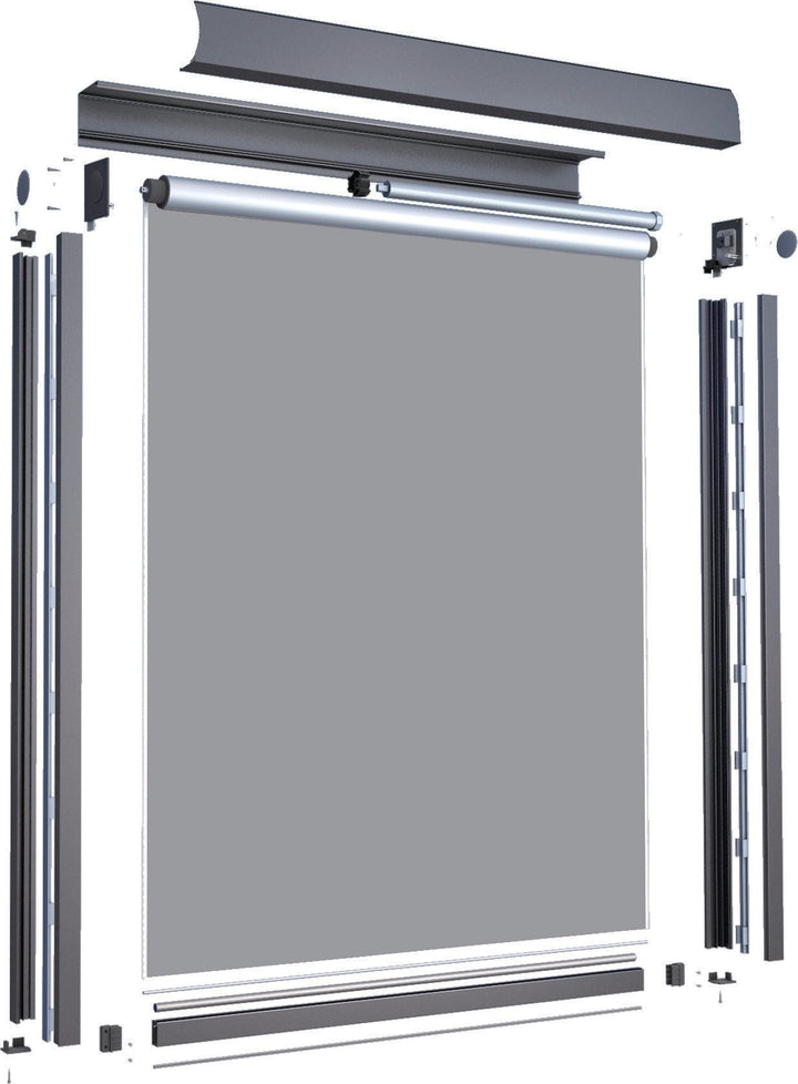 Manual Side-Guided Outdoor Screen ZT10 — product showcase photo